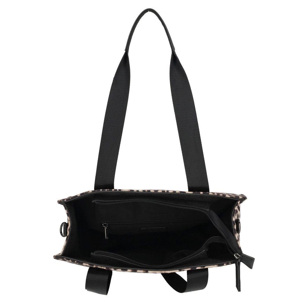 Bézs leopárdmintás sportos nagy válltáska Bézs leopárdmintás sportos nagy válltáska