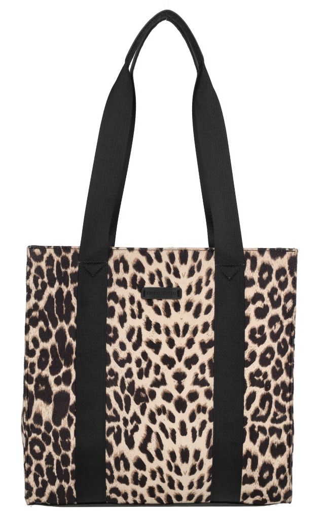 Bézs leopárdmintás sportos nagy válltáska Bézs leopárdmintás sportos nagy válltáska