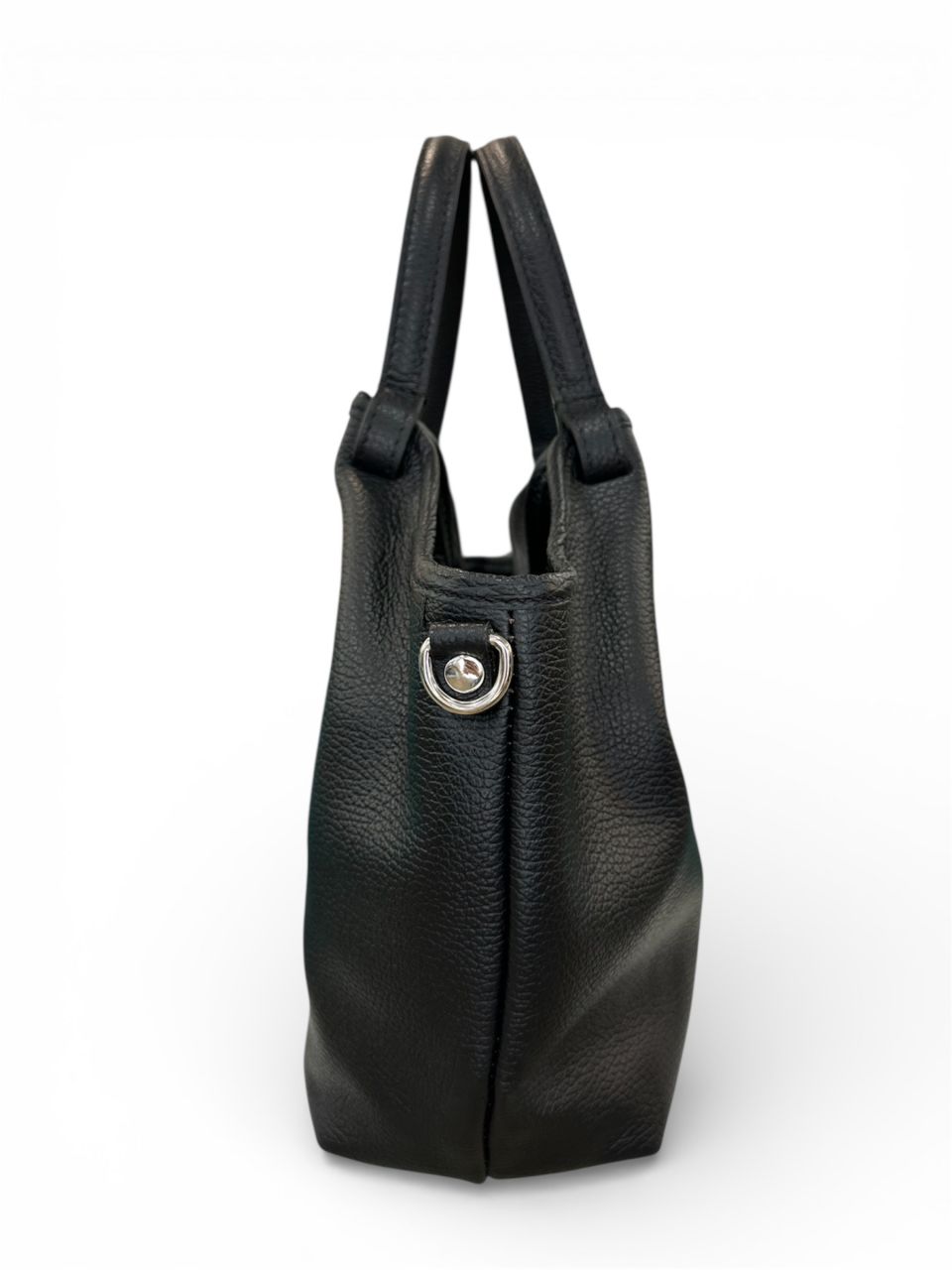 Fekete női bőr egyterű kézitáska Fekete női bőr egyterű kézitáska