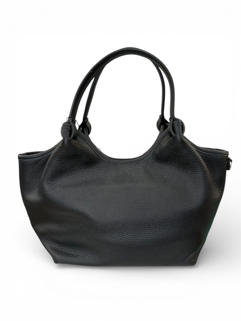 Fekete női bőr egyterű kézitáska Fekete női bőr egyterű kézitáska