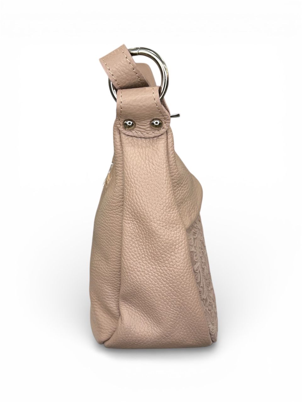 Púder nyomott virágmintás bőr oldaltáska