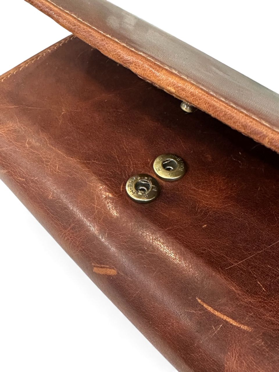 Barna nagy női bőr pénztárca, külső kártyatartós