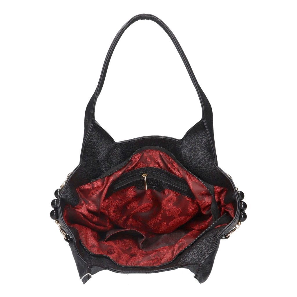 Fekete Chiara nagy méretű válltáska