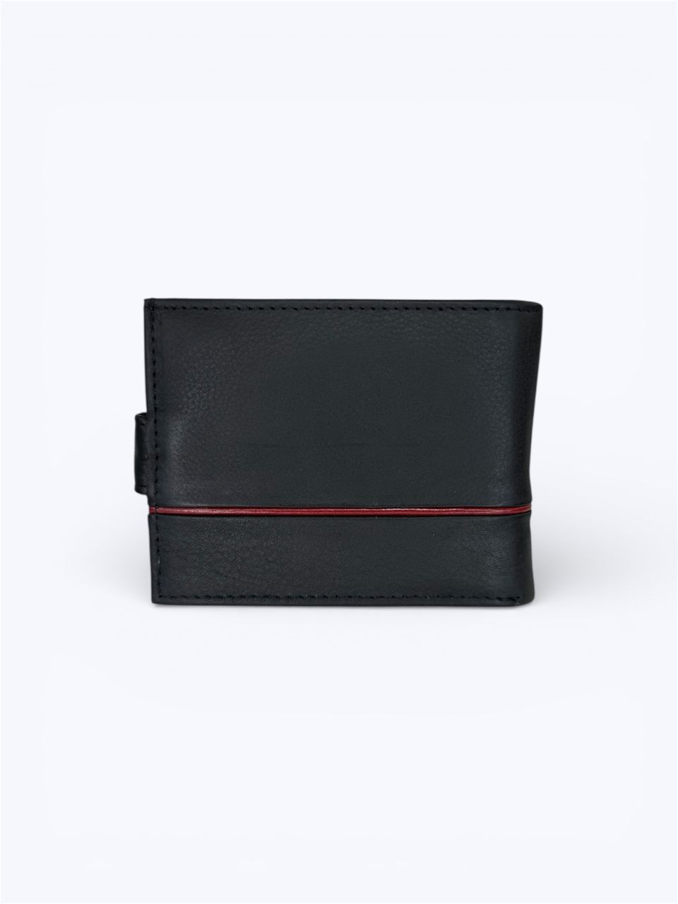 Fekete patentos férfi bőr pénztárca, kicsi
