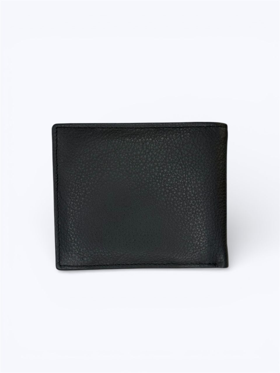 Fekete férfi bőr patent nélküli pénztárca, nagy Fekete férfi bőr patent nélküli pénztárca, nagy