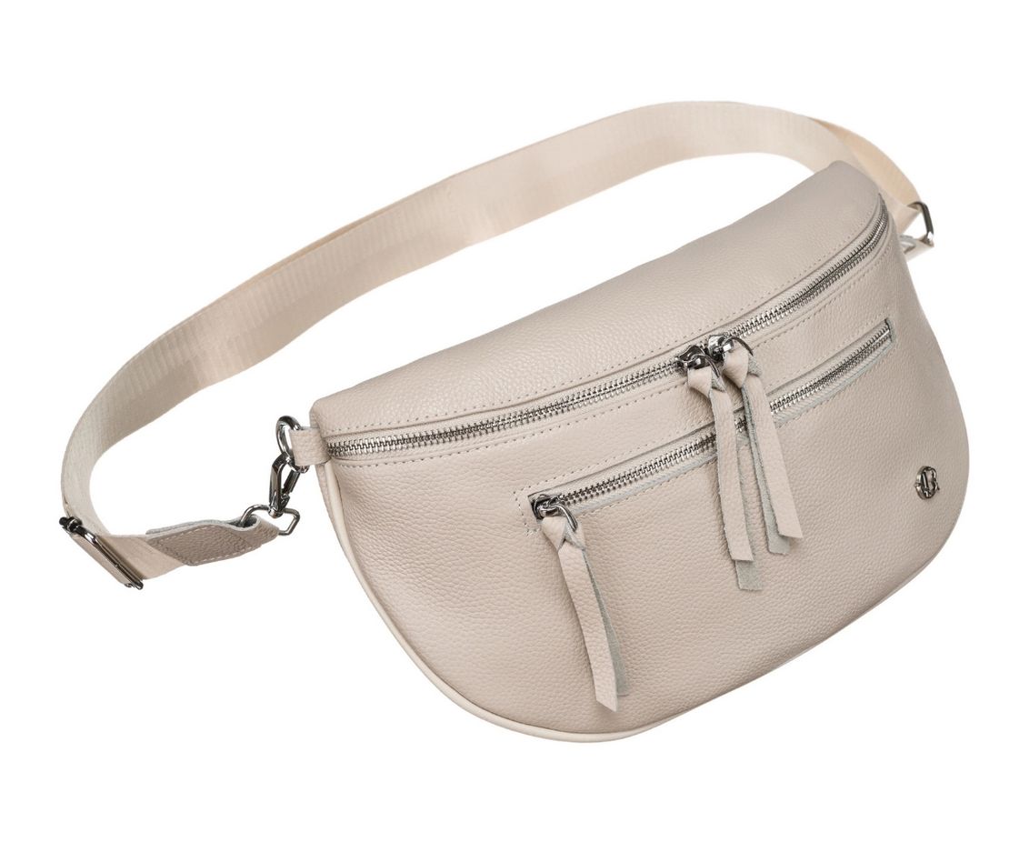 Bézs sok zsebes női testtáska