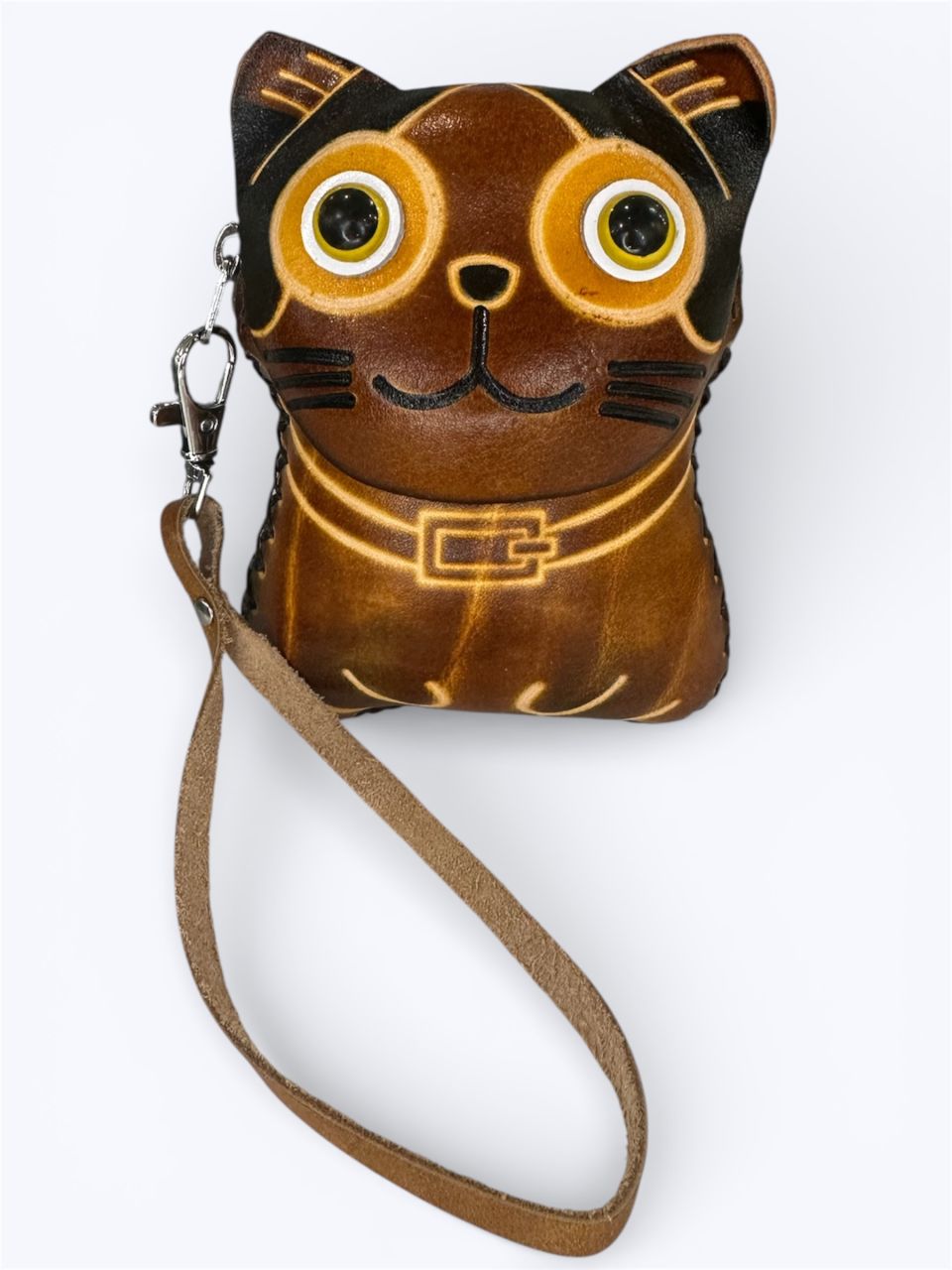 Állatfigurás bőr aprótartó Állatfigurás bőr aprótartó