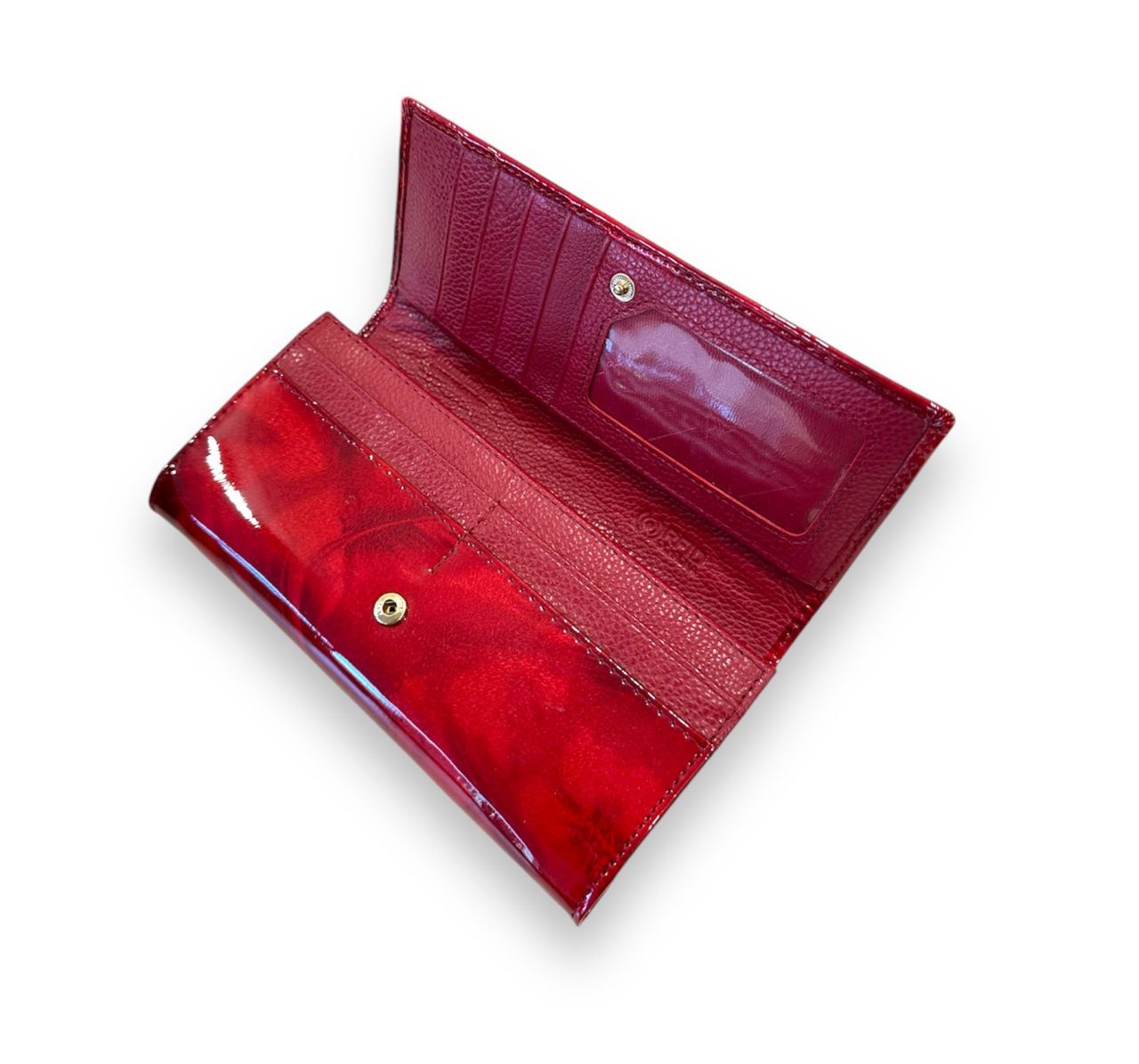 Piros Alessandro női lakkbőr pénztárca