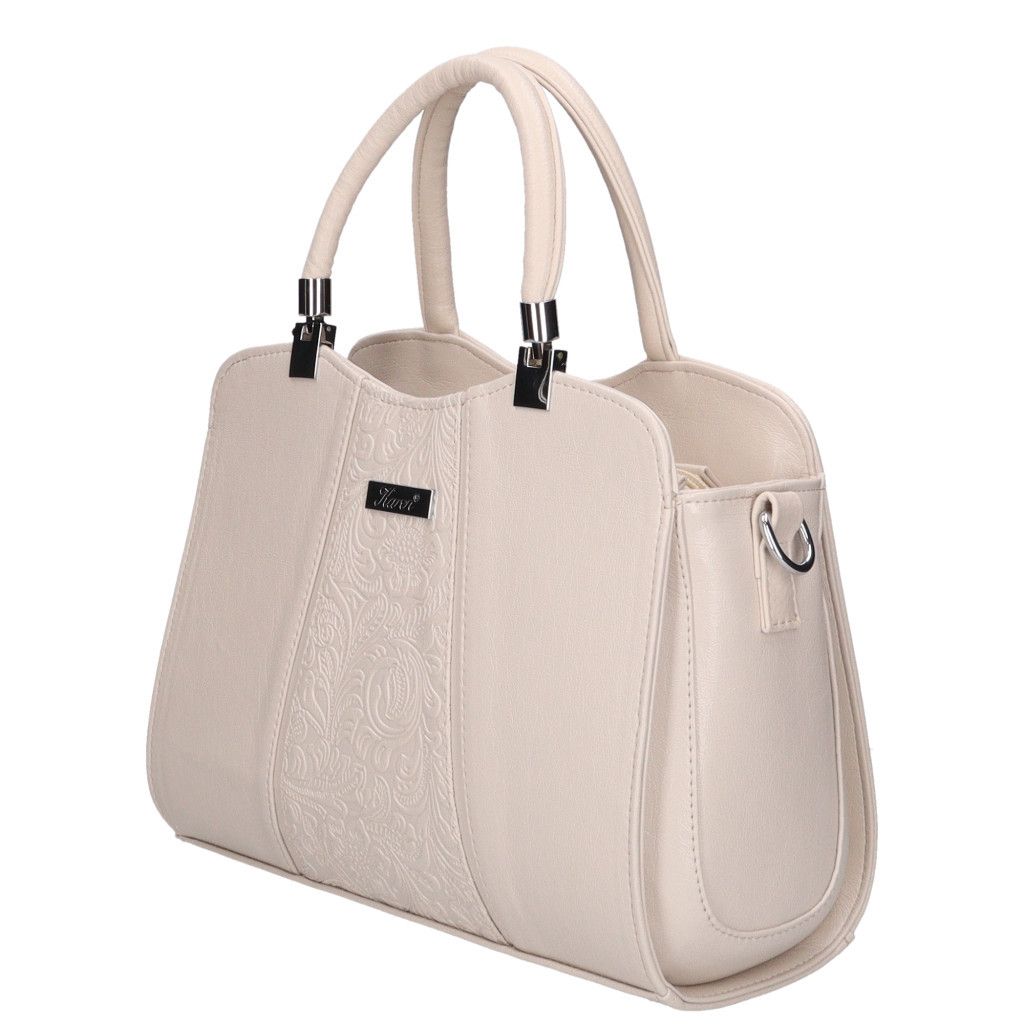 Bézs osztott belsejű Karen kézitáska