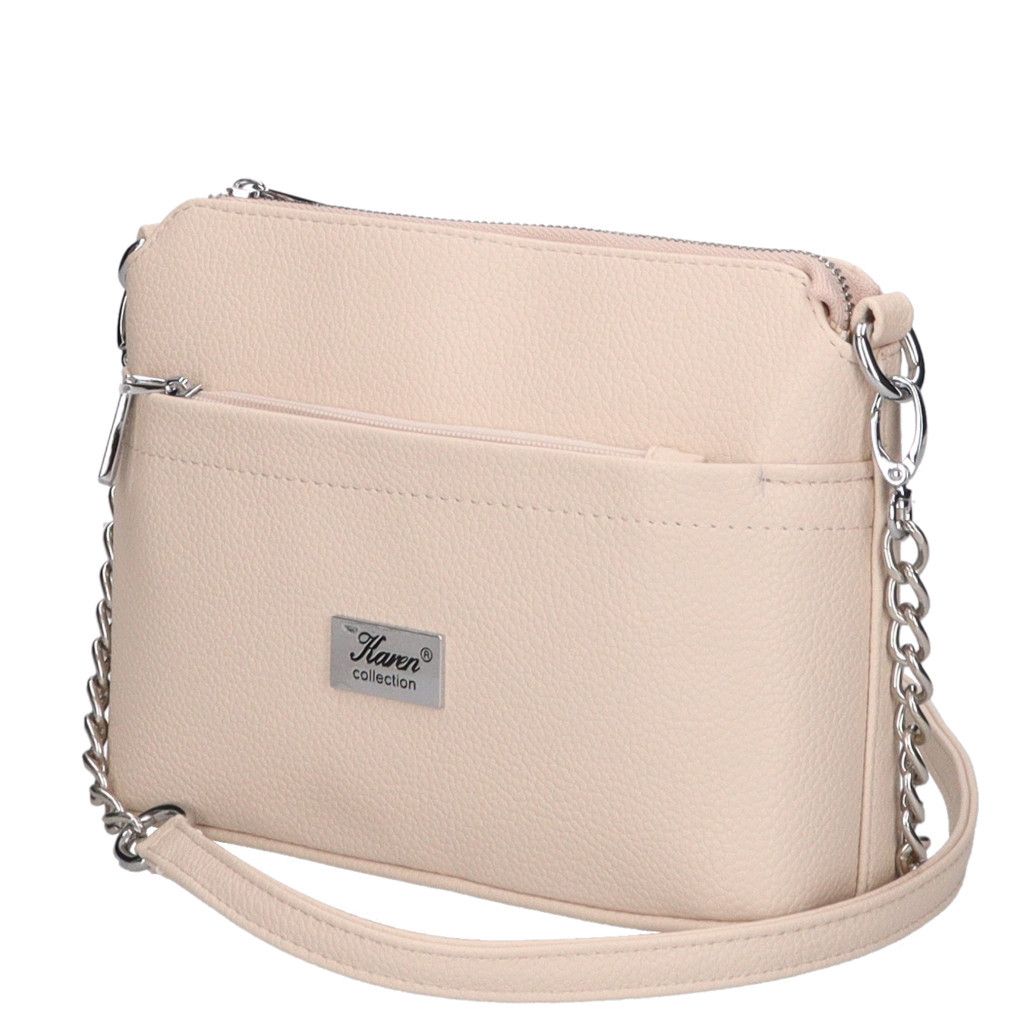 Bézs Karen kis méretű oldaltáska