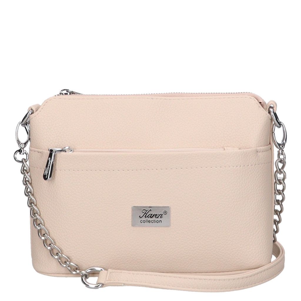 Bézs Karen kis méretű oldaltáska