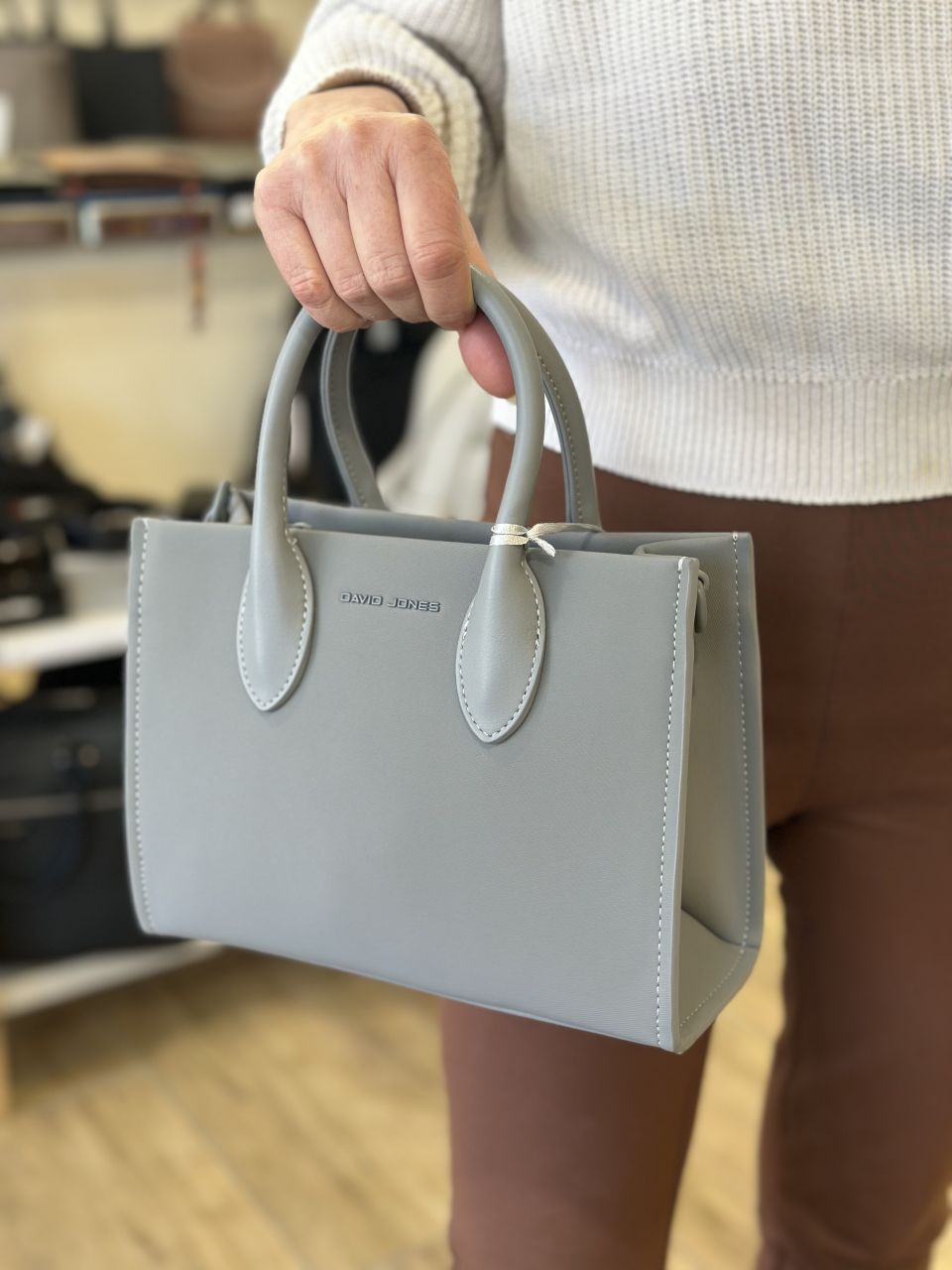 Kékesszürke David Jones kicsi kézitáska