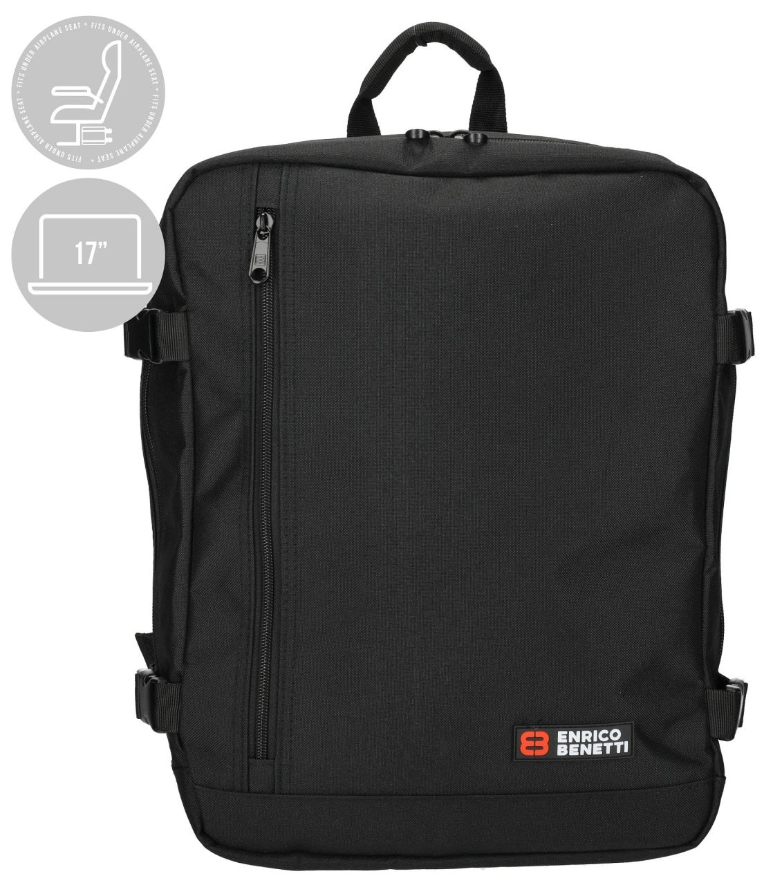 Fekete Enrico Benetti Wizzair, Ryanair laptopos hátizsák