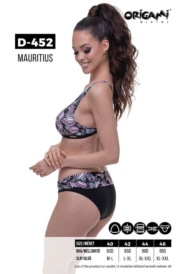 Origami Bikini D kosár, háromszög melltartó fazon, pasztell