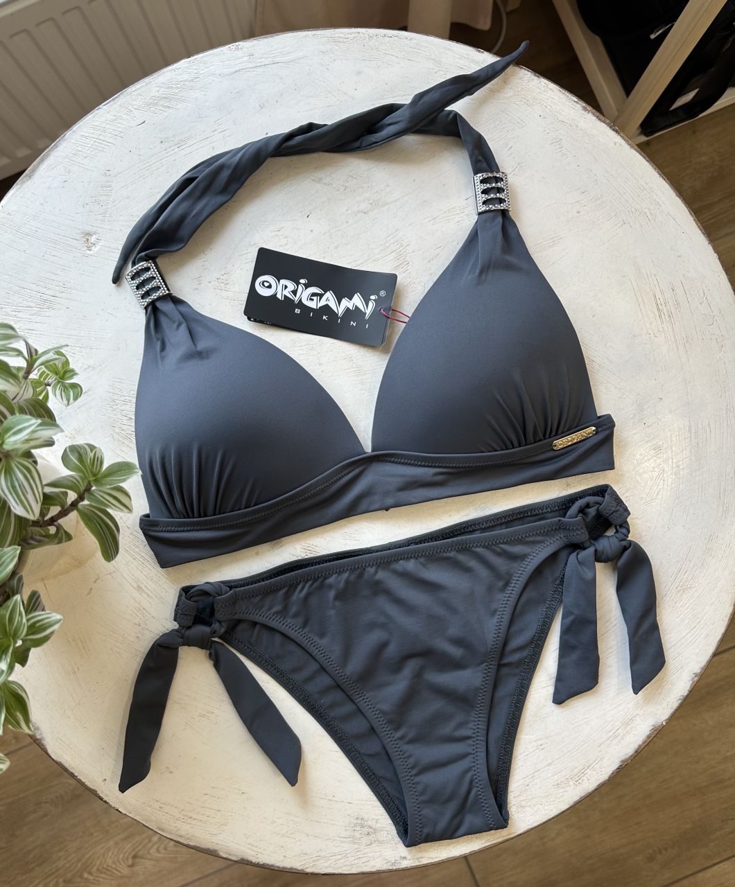 Origami Bikini B kosár, szürke