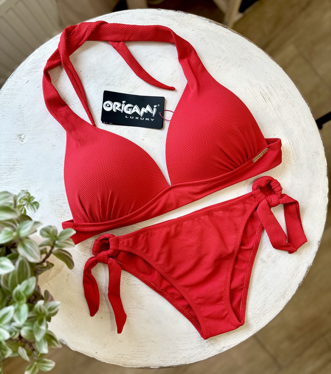 Origami Bikini B kosár, piros