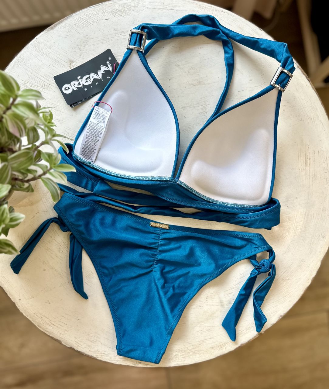 Origami Bikini B kosár, kék
