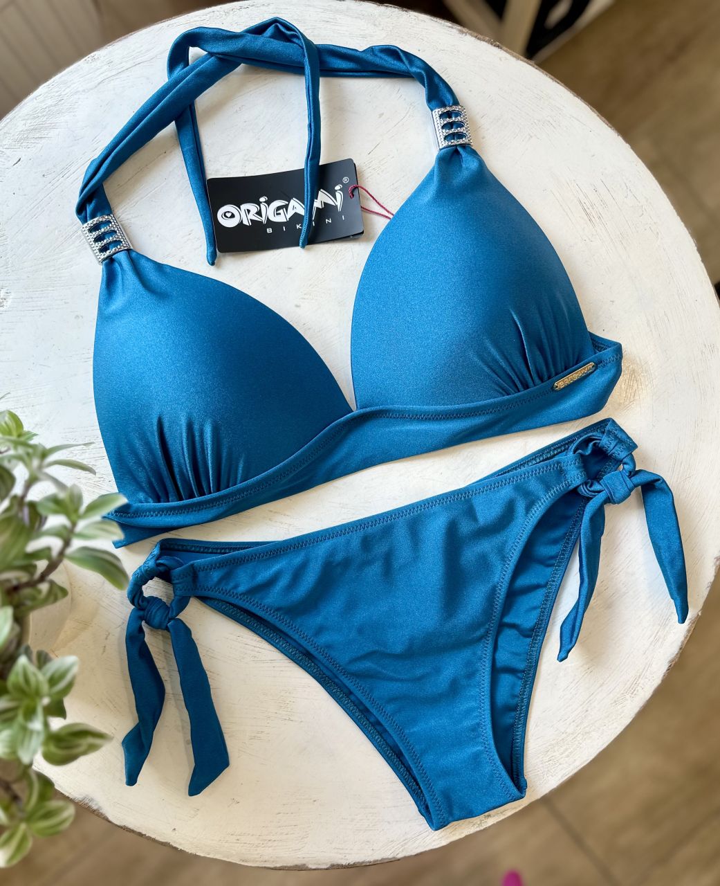 Origami Bikini B kosár, kék