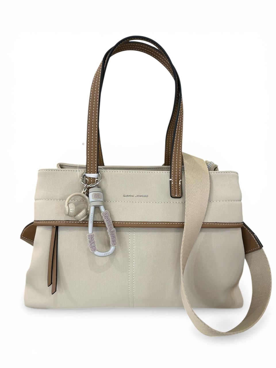Bézs osztott David Jones válltáska