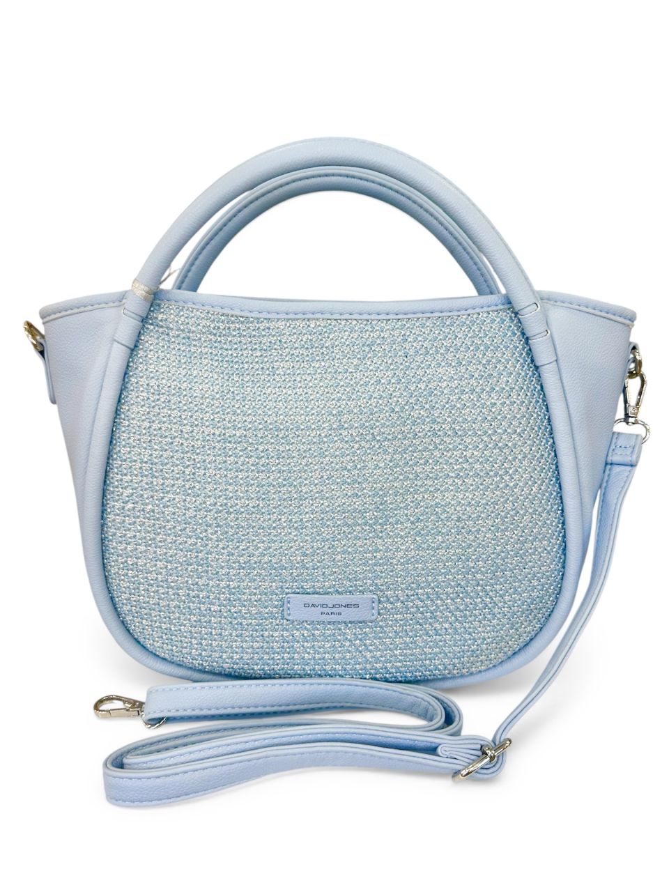Kék fonott David Jones női kézitáska Kék fonott David Jones női kézitáska