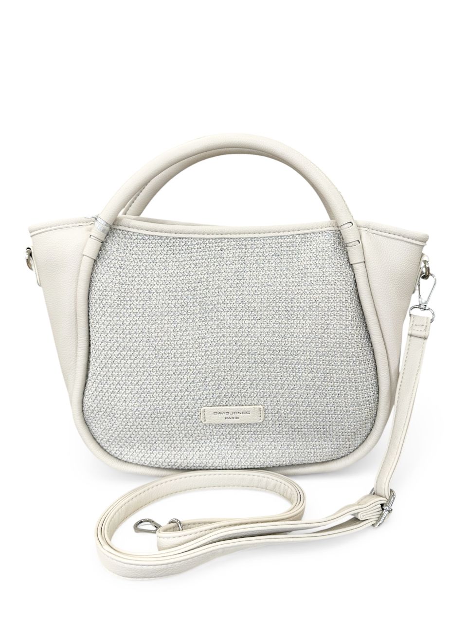 Törtfehér fonott David Jones női kézitáska Törtfehér fonott David Jones női kézitáska
