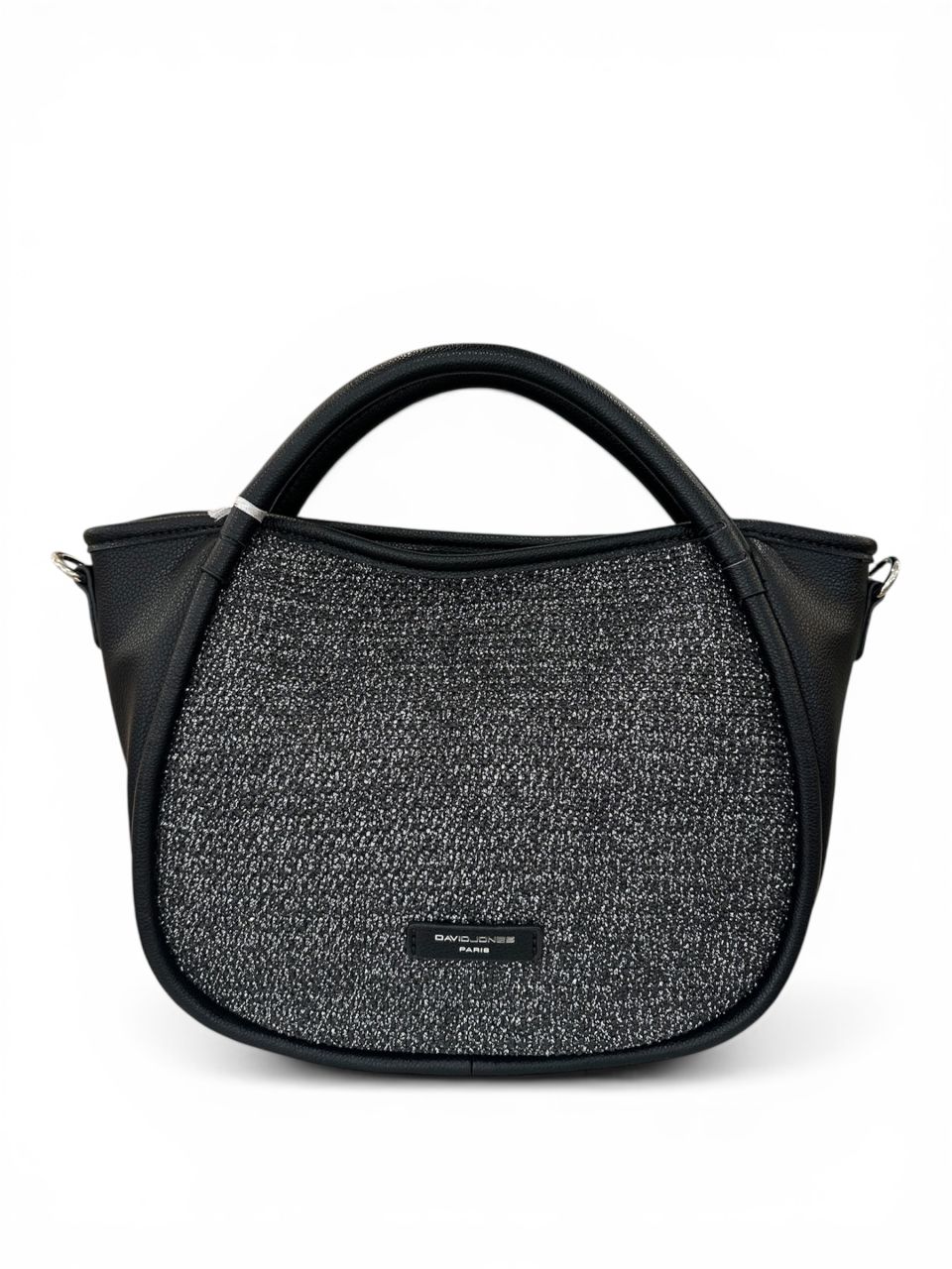 Fekete fonott David Jones női kézitáska Fekete fonott David Jones női kézitáska