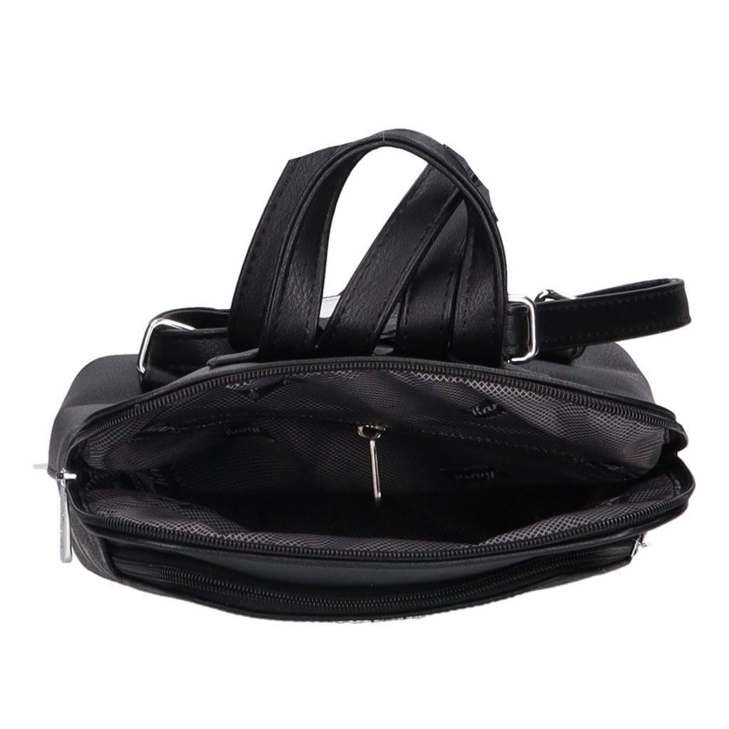 Fekete áttört Karen Juta nagyobb hátitáska