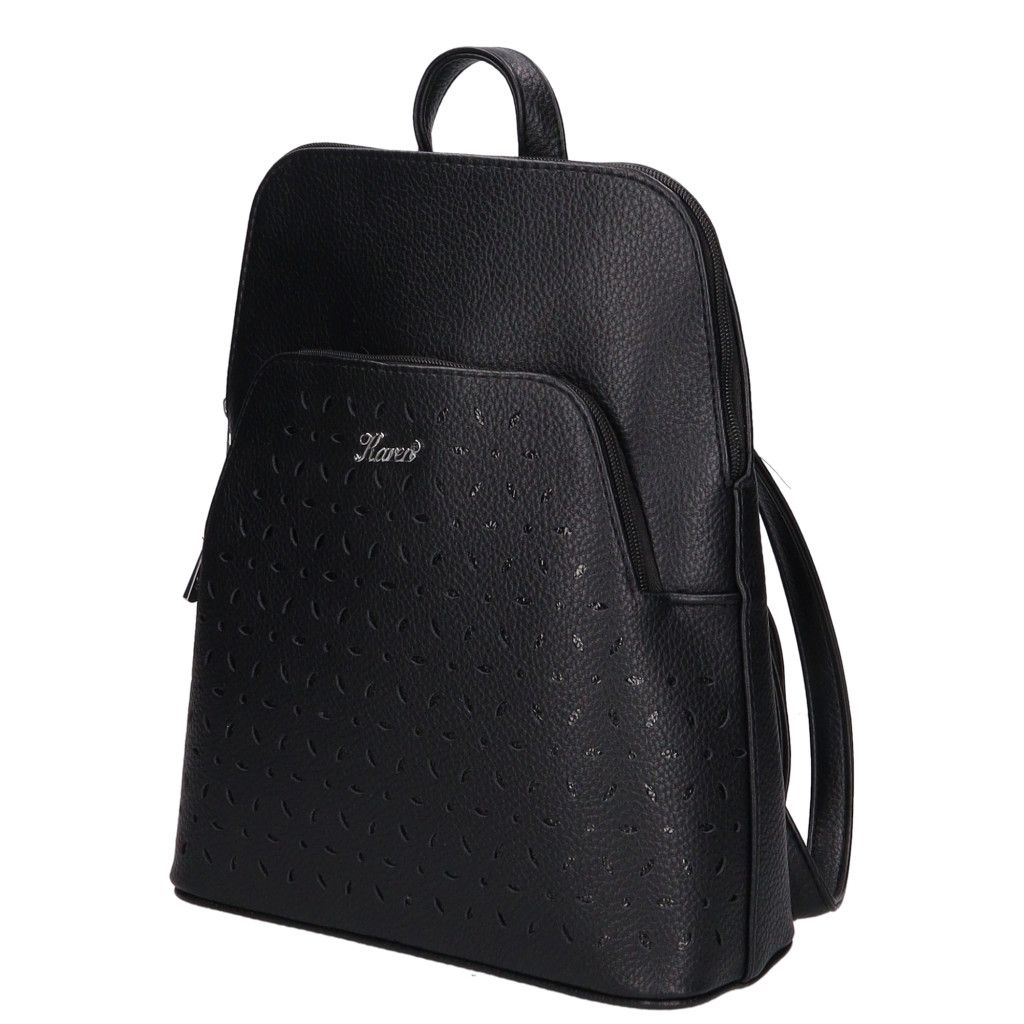 Fekete áttört Karen Juta nagyobb hátitáska