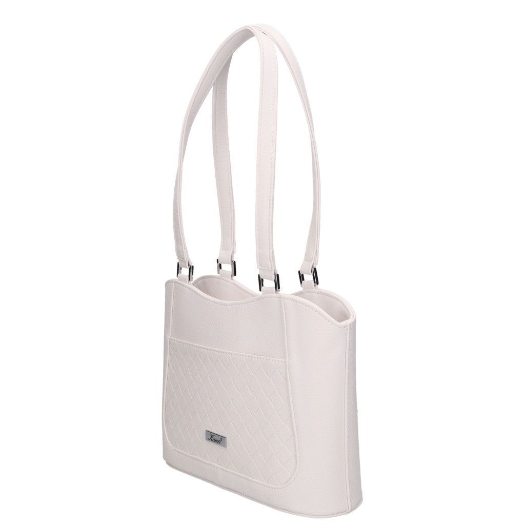 Fehér Karen osztott közepes válltáska