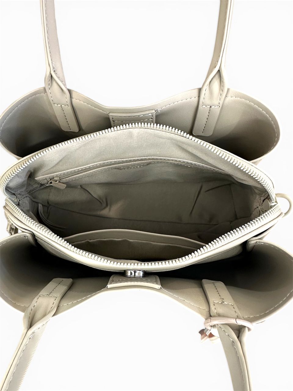 Szürkés bézs David Jones 3 rekeszes kézitáska, közepes Szürkés bézs David Jones 3 rekeszes kézitáska, közepes