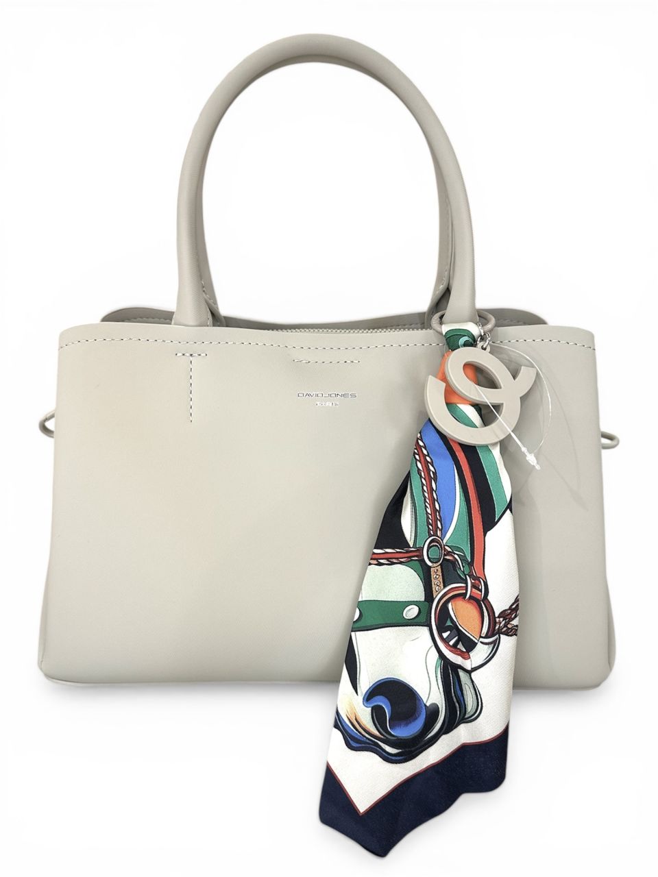 Szürkés bézs David Jones 3 rekeszes kézitáska, közepes Szürkés bézs David Jones 3 rekeszes kézitáska, közepes