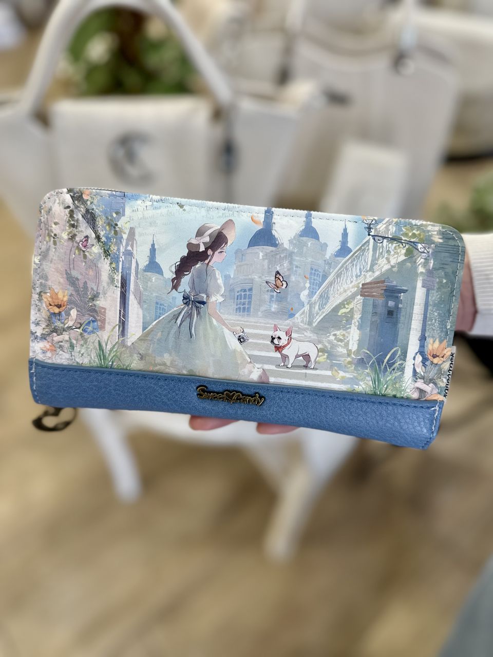 Sweet Candy Pillangóváros körbe cipzáros pénztárca