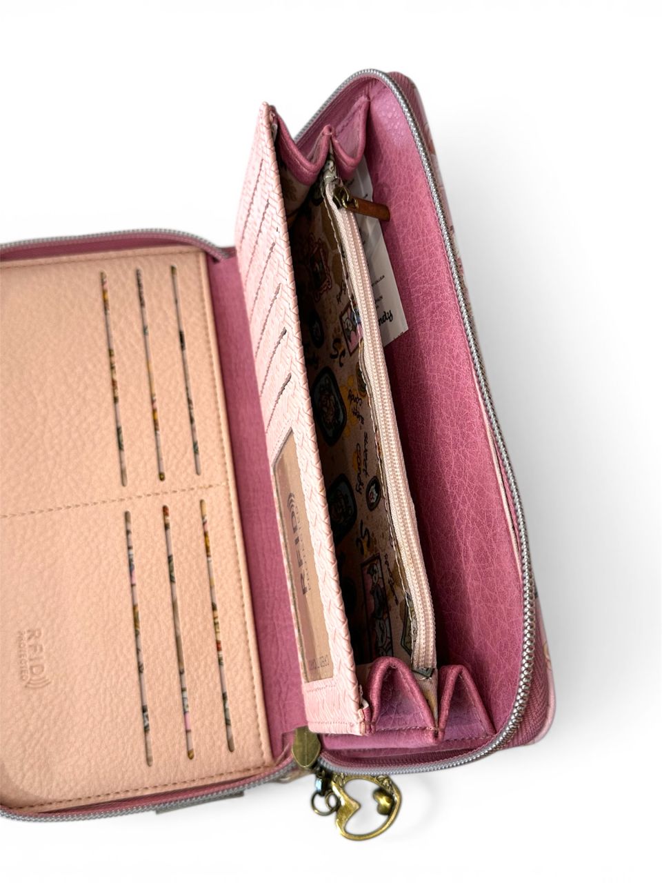 Sweet Candy Rózsavarázs körbe cipzáros pénztárca