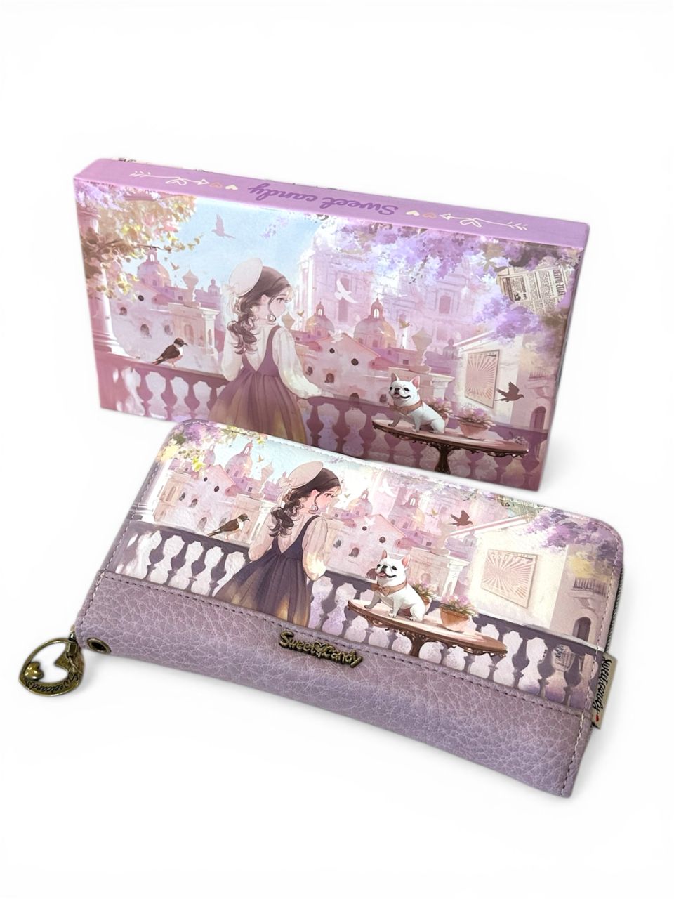 Sweet Candy Levendulaálom körbe cipzáros pénztárca