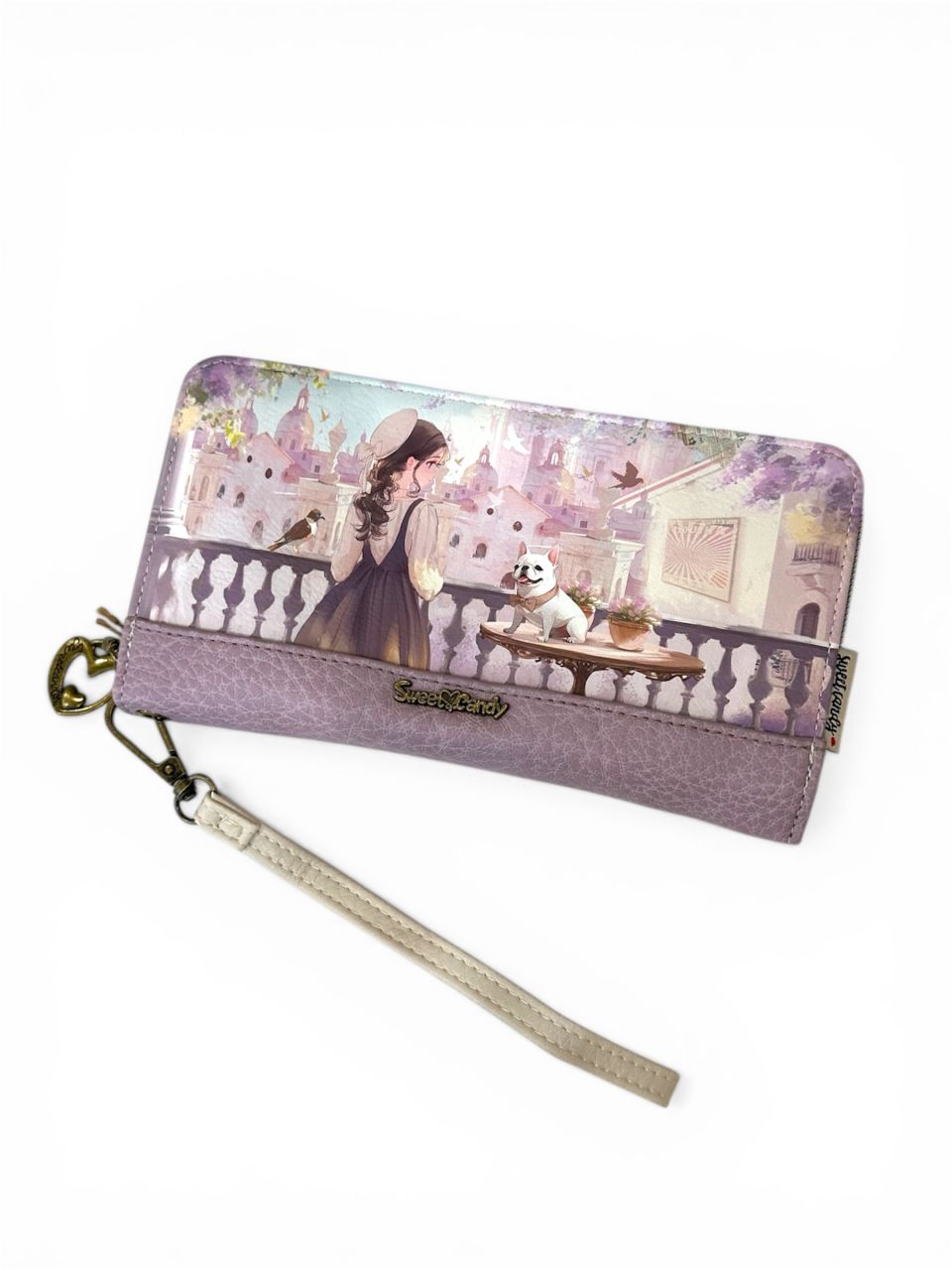 Sweet Candy Levendulaálom körbe cipzáros pénztárca
