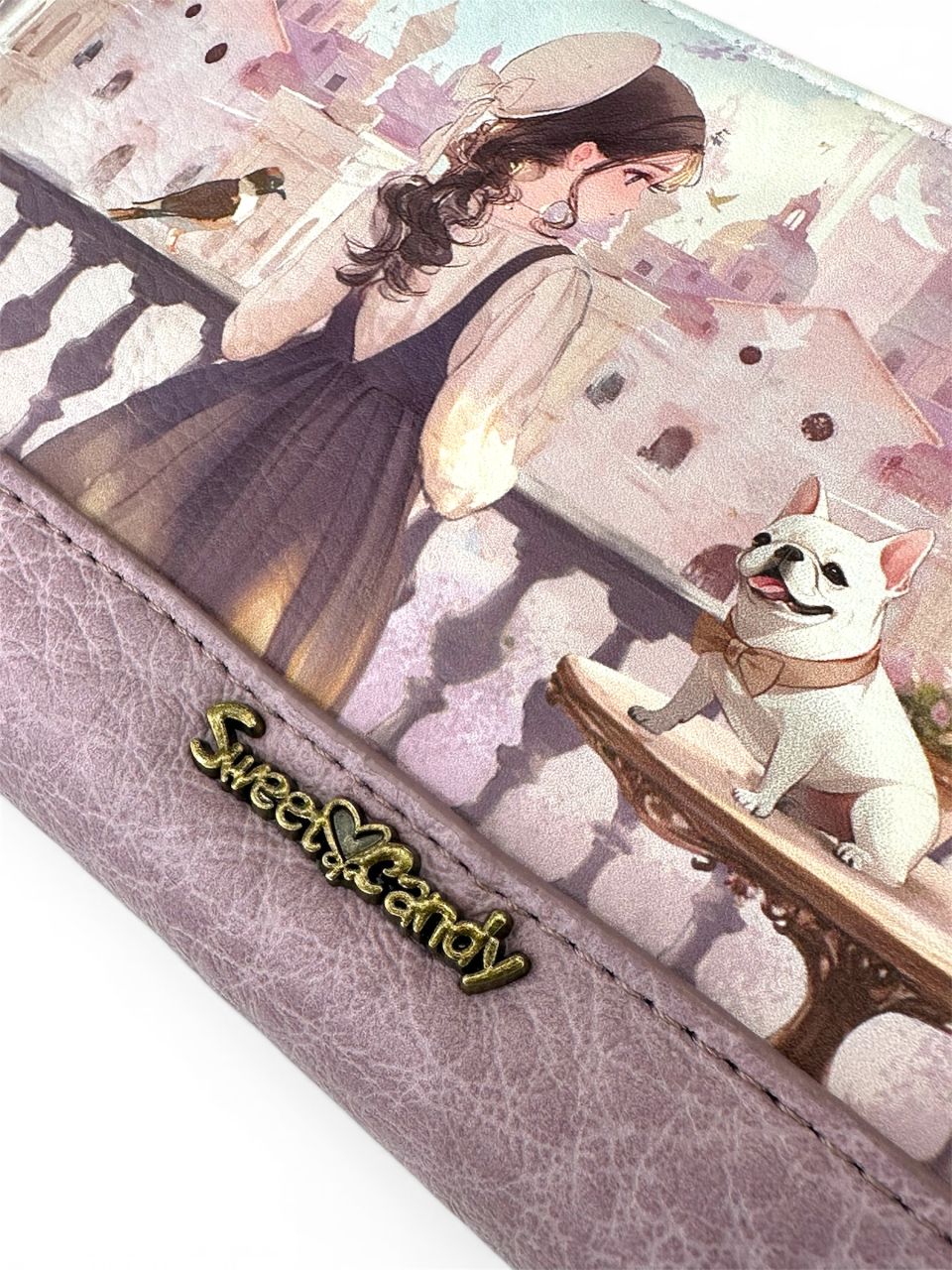 Sweet Candy Levendulaálom körbe cipzáros pénztárca