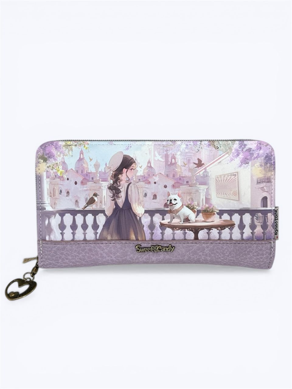 Sweet Candy Levendulaálom körbe cipzáros pénztárca