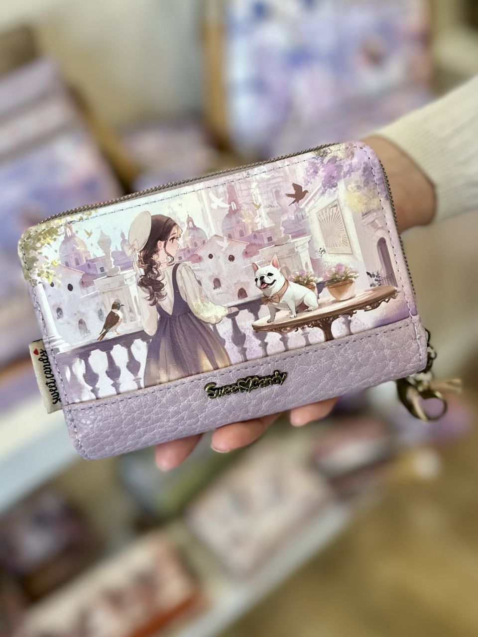 Sweet Candy Levendulaálom pénztárca, közepes