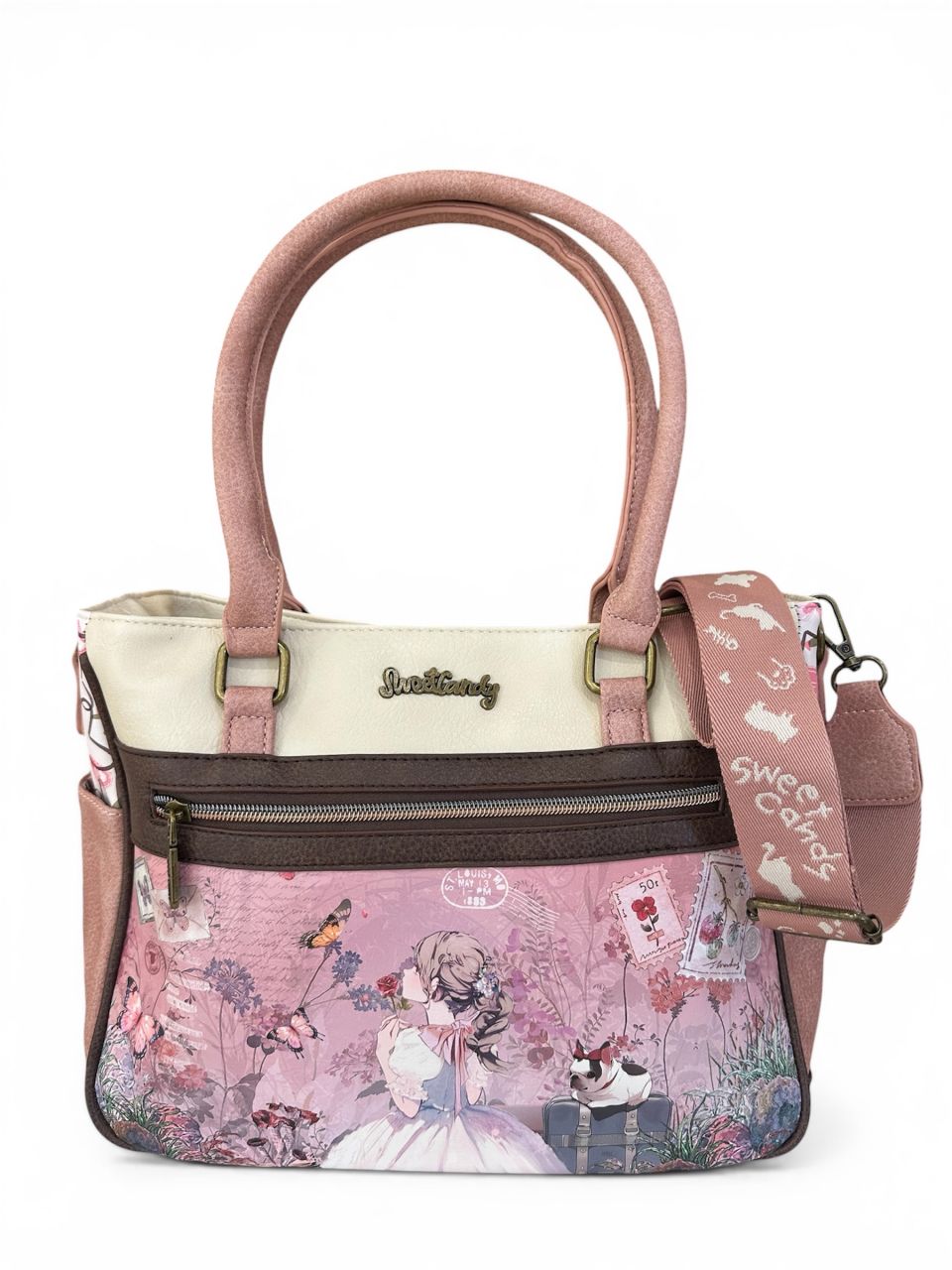 Sweet Candy Pillangókert válltáska, osztott