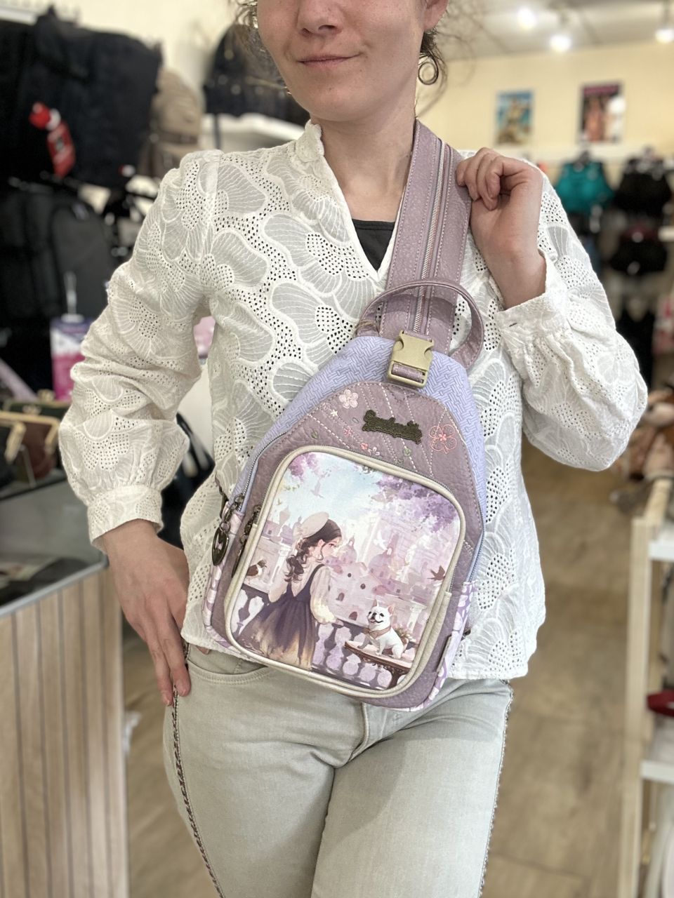 Sweet Candy Levendulaálom átalakítható háti/testtáska