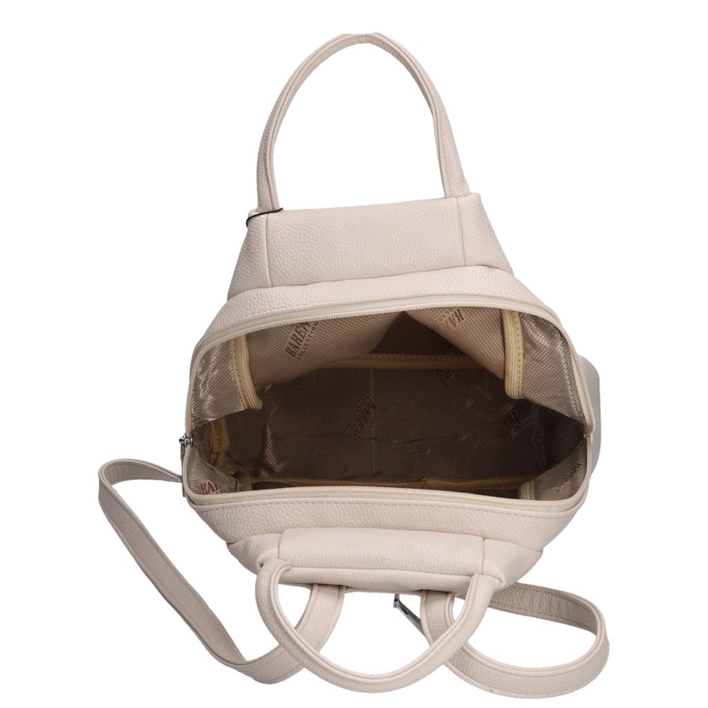 Bézs-virág Karen füles hátizsák