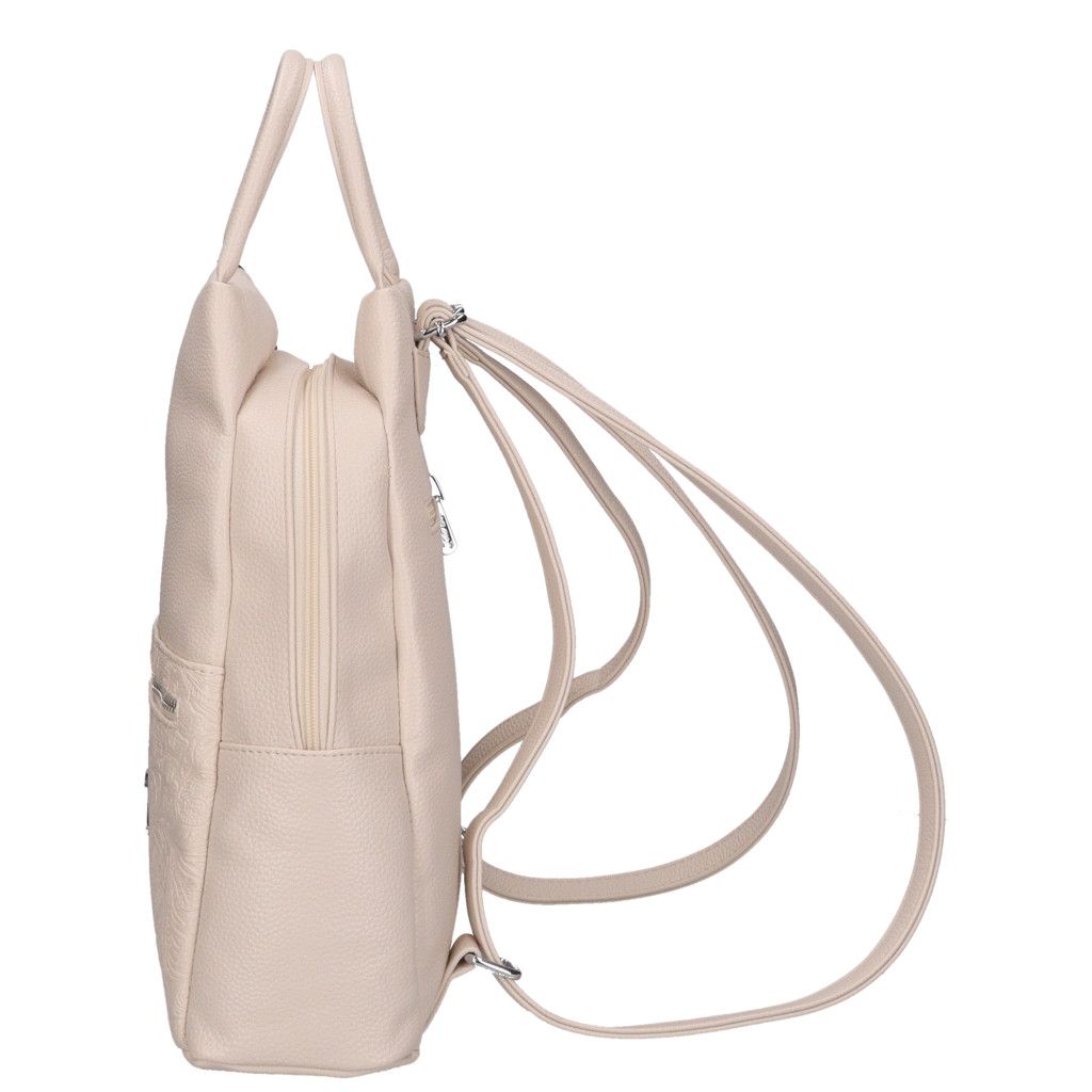 Bézs-virág Karen füles hátizsák