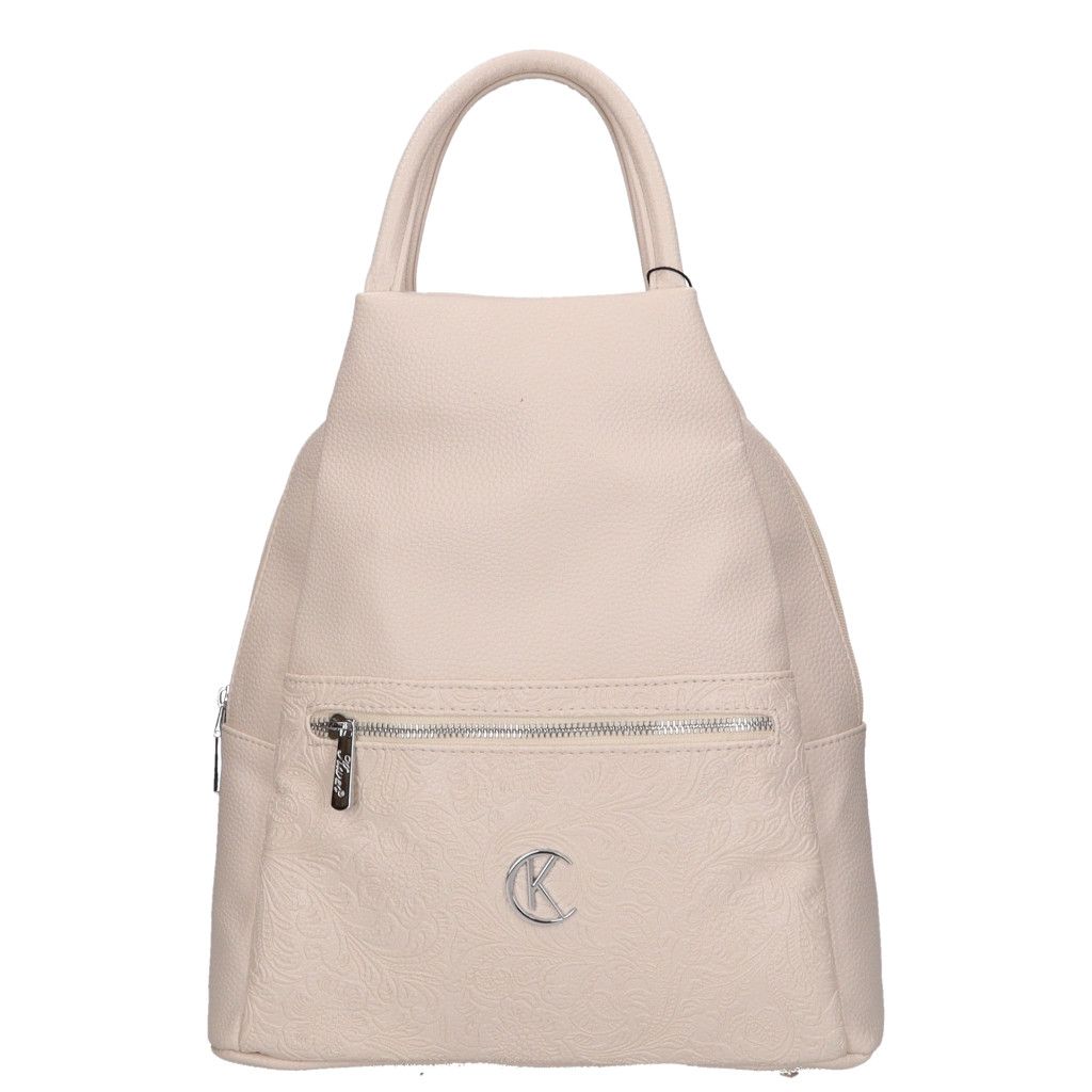 Bézs-virág Karen füles hátizsák