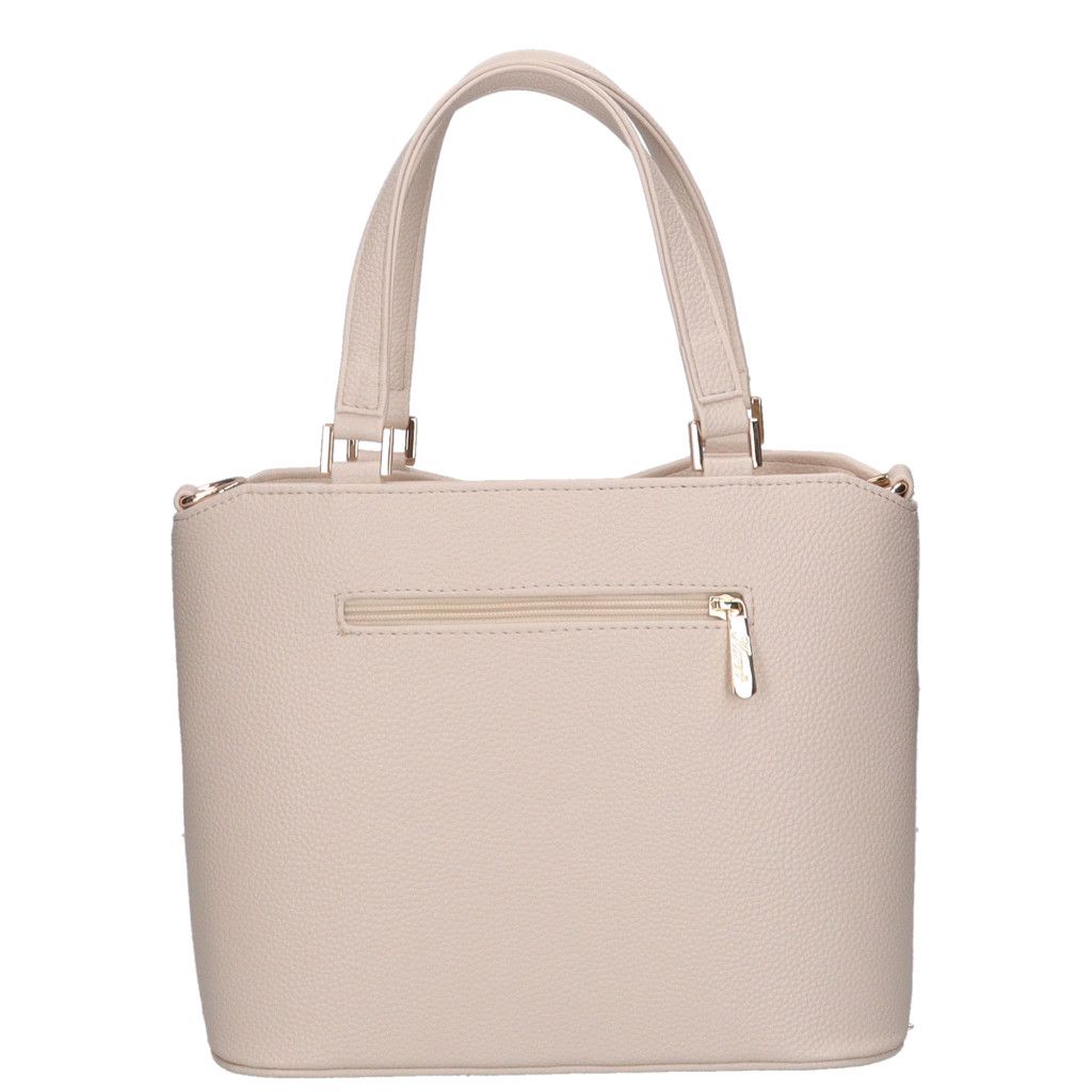 Bézs Karen elegáns kézitáska, osztott