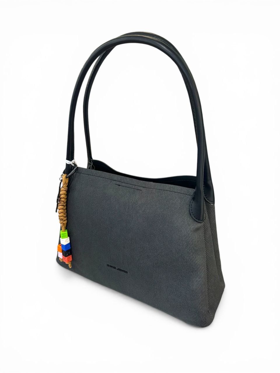 Fekete David Jones válltáska, 3 rekeszes