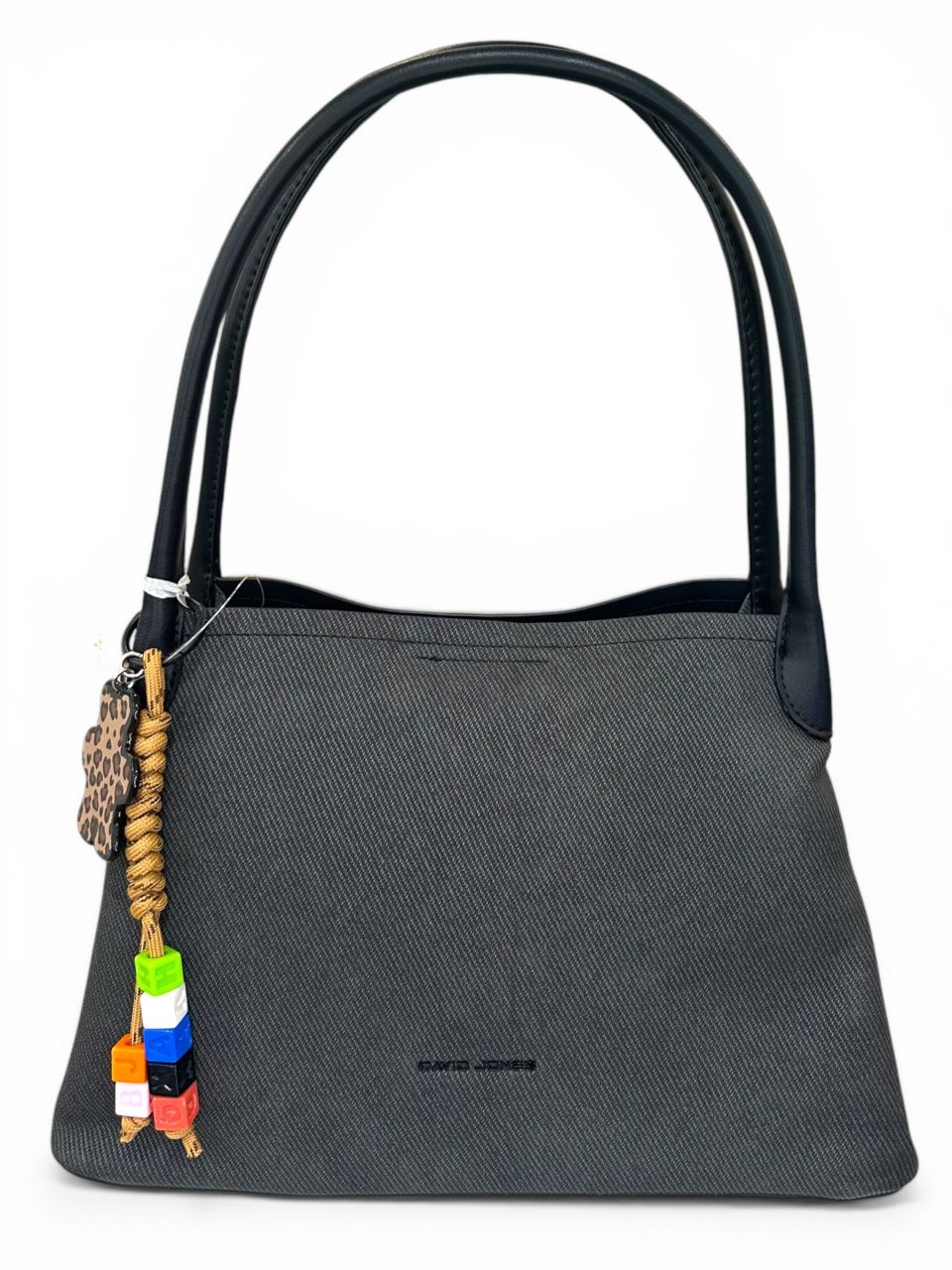 Fekete David Jones válltáska, 3 rekeszes