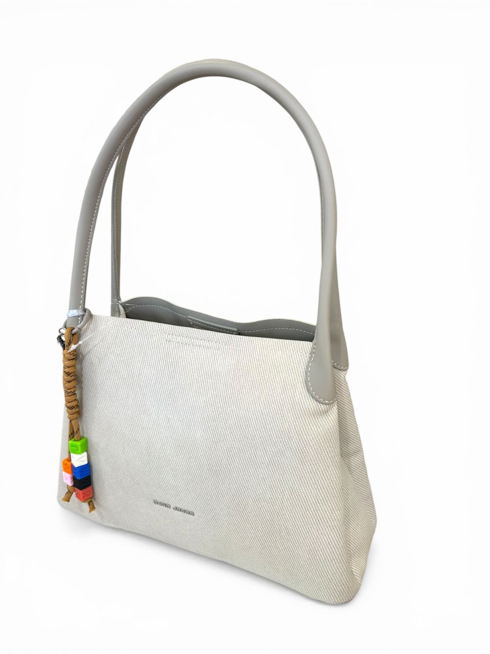 Törtfehér David Jones válltáska, 3 rekeszes