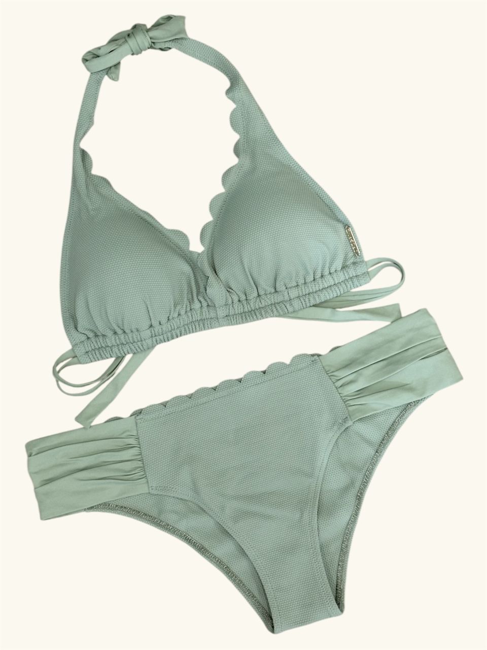 Origami Bikini B kosár, zsálya kivehető szivacs Origami Bikini B kosár, zsálya kivehető szivacs